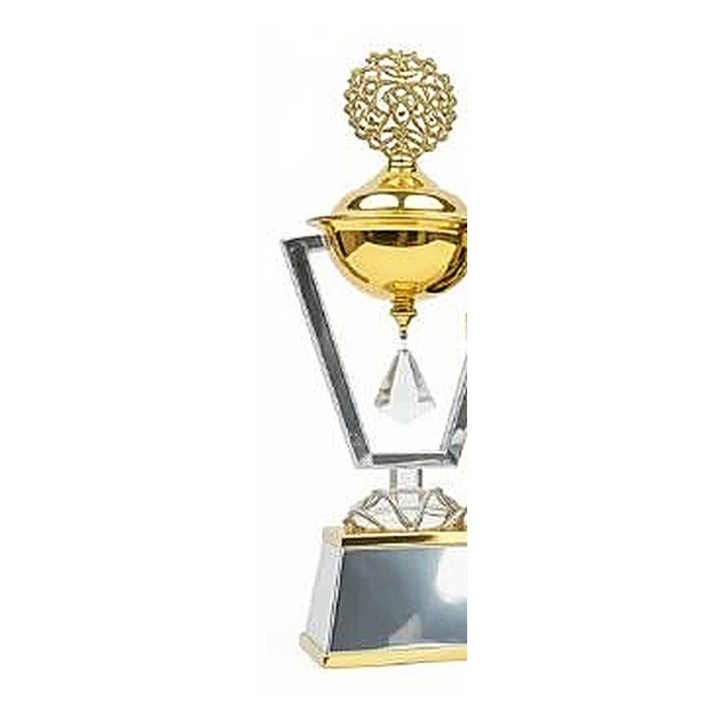 Trophée Chandelier Cristal & Laiton